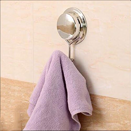 Hook ZLR Strong Power Waterproof Stainless Steel Sucker Bathroom Kitchen Wall After The Door Without Drilling Large Sticky (Color : B*4)