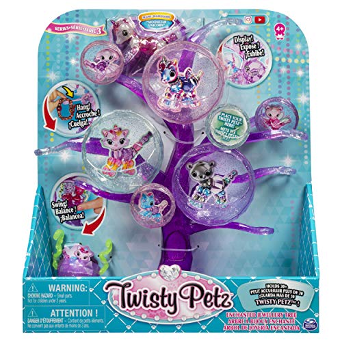 Twisty Petz - 6053562 - Playset Arbre à Bijoux Twisty Petz - Bracelets Bijou Cadeau Animaux Magiques - Jouet enfant, Animaux à Collectionner