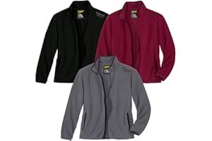 ATLAS FOR MEN - Juego de 3 Chaquetas de Micropolar - Disponible en Tallas Grandes de la M a la 5XL