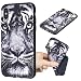 Produktbild Everainy Apple iPhone XS/iPhone X Hülle Silikon Gummi mit Prägen Muster Ultra Slim Cover Hüllen für Apple iPhone XS/iPhone X Handy Handyhülle Stoßfest TPU Gel Stoßstange Bumper Schutzhülle (Tiger)