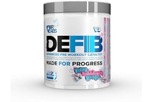 HR Labs Defib V3, Ultimate All-in-One Advanced Stim Pre Workout Powder, 420g and 30 Servings, Vegetarian & Halal Friendly (Fizzy Bubblegum Bottles)