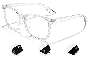 CGID CN81 Damen Herren Styler klassische Nerdbrille Streberbrille Pantobrille 80er Jahre Klarglas Fashion Oversized Nerd Geek Style