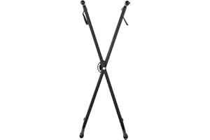 Lanpou Greensen stojak na klawiaturę, podwójny stojak na pianino w kształcie litery X, metalowy stojak na fortepian, wysoce regulowany stojak na klawiaturę instrumentów klawiatury