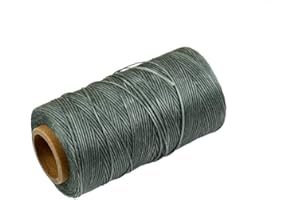Szaerfa Costura de hilo encerado 260m de cuero 1MM para cincel Awl zapatos conjunto de equipaje (Gris)