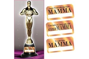 DOR IMPORT S.R.L. TROFEO MAMMA - Premio oscar in plastica h 29 cm, Gadget idea regalo per la Festa mamma