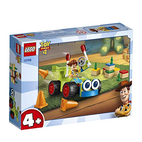LEGO Juniors 4+ Toy Story 4 Woody e RC, Set di Costruzioni con Minifigure, 10766 10 lego Lego-Juniors-Woody-e-RC-Gioco-per-Bambini-Multicolore-191-x-141x-46-mm-10766