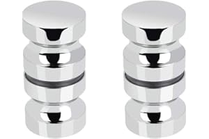 Mu Mianhua 2 Set Shower Door knob Stainless Steel Shower Door Handle Knob Bathroom Shower Door Knob Aluminium Handle