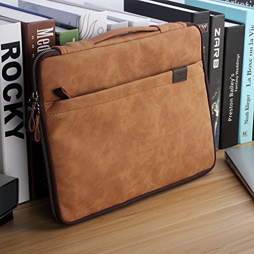 CAISON Hochwertiges Synthetik Leder Laptop Hülle Kasten Schutzhülle Tasche für 11.6″ 12″ 12.2″ Notebook Computer / Microsoft 12.3″ Surface Pro 4 / 10.8″ Surface 3 - 6