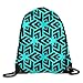 Produktbild gthytjhv Kordelzugbeutel Sporttasche Travel Backpack, Fashion Design, Canvas Kordelzugbeutel for Teen Kids Black 8 Lightweight Unique 16.9x14.2