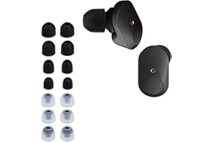 kwmobile 14 x Replacement Pads Compatible with Sony WF-1000XM3 / WF-1000XM4 / WF-1000XM5-4 Sizes - Silicone Replacement Earplugs In-Ear Headphones - Pads