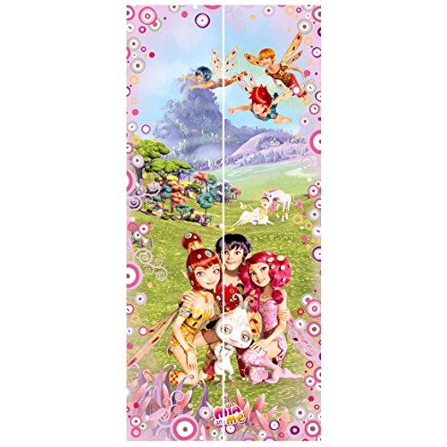 Vliestapete Tür – Mia and Me – Mia´s magische Welt – Türtapete , Größe HxB: 215cm x 96cm - 4