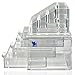 H&S® Acrylic Clear Make up Organiser Cosmetic Box - 4 Drawers - L