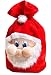 Produktbild Yosoo Weihnachtsmannsack Jutesack Weihnachtssack Geschenkesack für Weihnachten ca. 21.7*14.8 Zoll, Rot