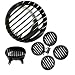 Auto Hub Metal Grill Set For Bajaj Avenger - Black (Set of 6) RS.649.00