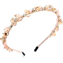 Wiwpar Strass-Stirnband – Elastisch, Vintage, In Champagner (14 X 11,5 Cm)