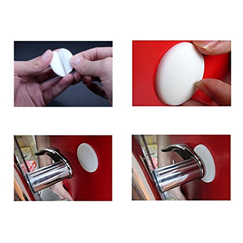 Silikon Wand Protectors Self Adhesive Türgriff Stoßschutz Stopper Rubber Stop- - 5