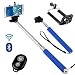 Produktbild N4U Online - Samsung Galaxy S6 Duos Premium Hand gehalten Selfie Stab Einbeinstativ ausfahrbarer Funktion mit verstellbarem Handy Halter ausgestattet mit Bluetooth Kabellos Verschluss Fernbedienung -