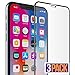 Produktbild CHARLLEAN Panzerglas für iPhone X/XS (3 Stück),3D Vollständigen Abdeckung,9H Härtegrad,Anti-Kratzen,Anti-Bläschen,Hülle Freundllich,Perfekt Schutzfolie für iPhone X/XS- Schwarz