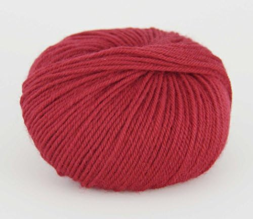 50 g Lane Mondial Col. 407 – Red Cardinal, Ecological Organic Wool Knitting Yarn Crochet Needle