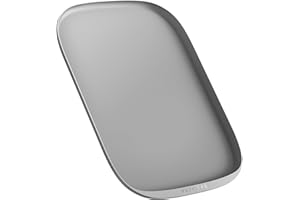 PETLIBRO Tazón de silicona antideslizante para perros y gatos, apto para lavavajillas, impermeable, 45 x 30 cm, color gris