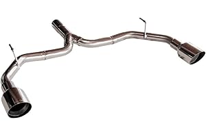 INOXCAR Driver Sport ALGI,02,102 Doppio tubo sportiva in acciaio inox di scarico senza silenziatore - L Plus R 102 mm (60 mm)