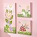 Fantasy Fields by Teamson Magic Garden Pink Childrens Bedroom Canas Kids Wall Art Set Gift TD-0202A