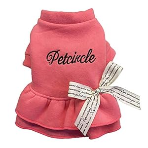 Ropa para Mascotas,Dragon868 Ropa para Perros pequeños Invierno cálido Cuello Redondo Arco-Nudo Sweashirts Vestido para Mascotas Perros, Ropa Perro Chihuahua, Jersey Perro Mediano