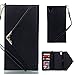 Price comparison product image xifanzi Case for Sony Xperia X Performance/Sony Xperia X Wallet PU Leather Cover Solid Color Grip Cover 3 Fold Bookstyle Kickstand Flip Case Metal Magnetic Closure with Card Holder Protective Case with Hand Strap for Sony Xperia X Performance/Sony Xperia X, Black