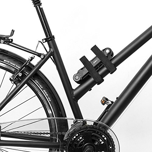 Fahrradschloss mit 6 Sektionen in schwarz, massives Faltschloss fürs Fahrrad mit kleinem Transportmaß, Schloss inkl. drei Schlüsseln und Halterung by Provelo - 7
