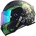 Produktbild Broken Head Jack S.- Integral-Helm grün - Sport-Motorrad-Helm incl. Pinlock und gratis grün verspiegeltem Visier (L 59-60 cm)