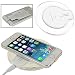 Produktbild ONX3 (Weiß Wireless Pad) Huawei P10 Plus Ultra Slim Universal-Fast Charge QI Wireless-Ladegerät Pad-Station mit Rutschhemmende Gummistreifen