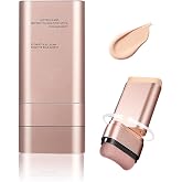 JYXTOR Makeup Base Bar, Double Ended Makeup Foundation, Facial Contour Stick with Brush Head, Light and Thin, Suitable for Be