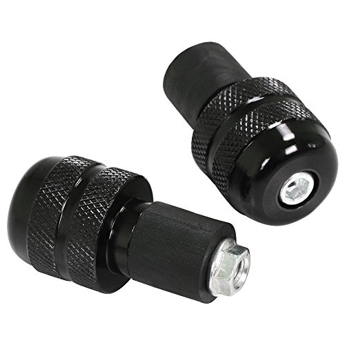 Preisvergleich Produktbild Yahee 2 x Motorrad Lenkerenden Lenkergewichte Vibrationsdämpfer Lenker 22 mm aus Stahl schwarz