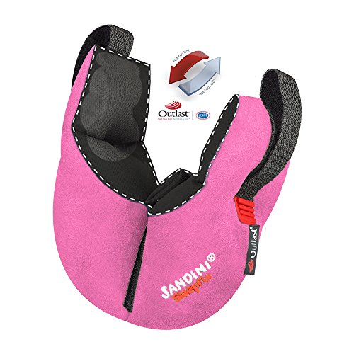 SANDINI SleepFix® Kids – Kinder Schlafkissen/ Nackenstütze/ Nackenkissen mit Stützfunktion und Temperaturausgleich – VIELE FARBEN – Exklusiv mit Outlast® Temperaturausgleich erhältlich – Kindersitz-Zubehör für Auto/ Fahrrad/ Reise – Verhindert das Abkippen des Kopfes im Schlaf – Designed in Germany/ Made in EU/ German Design Award WINNER 2017 - 6