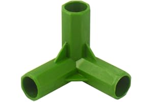 Gardeningwill 10Pcs 3 Way 11mm PVC Fitting Build Heavy Duty Greenhouse Frame Furniture Connectors