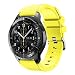 Produktbild squarex, Silikon-Ersatz-Armband für Samsung Gear S3 Frontier, sportlicher Stil, damen, gelb, AS Show