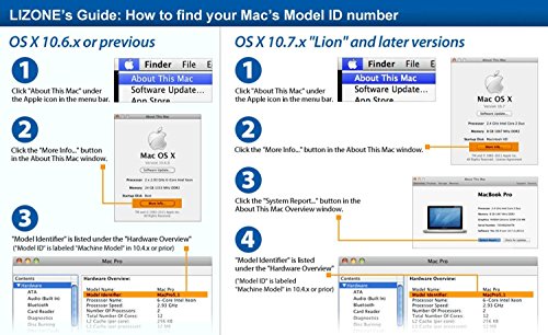 Lizone® Ultra Hochleistung Notebook Laptop Batterie Akku für Apple MacBook Pro 15.4″ A1382 A1286 Core i7 (Early 2011 Late 2011 Mid 2012) MC721 MC723 MD318 MD103 MD322 MD104 661-5211 661-5476 Laptop Batterie Akku 10.95V/65.5Wh - 5