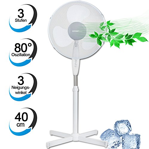 Standventilator 40 Cm Von ANSIO – Mit Fernbedienung, 8 Geschwindigkeiten, Timer Bis 8 H, Höhenverstellbar