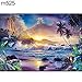 Produktbild mAjglgE Sternenhimmel Landschaftsstickerei Kreuzstich Full Diamond Painting Wall Decor Geschenk, mehrfarbig, m525