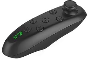 AUELEK Manette de jeu VR Bluetooth, casque de réalité virtuelle 3D VR lunettes télécommande sans fil pour smartphones iOS et Android