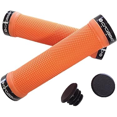 WUXIANM Fahrradlenker Griffe Mit Alu-Schloss – Handgriffe Für Scooter & Citybikes, Rot, 130 Mm Lang, 22 Mm Innendurchmesser, Inkl. Sechskantschlüssel