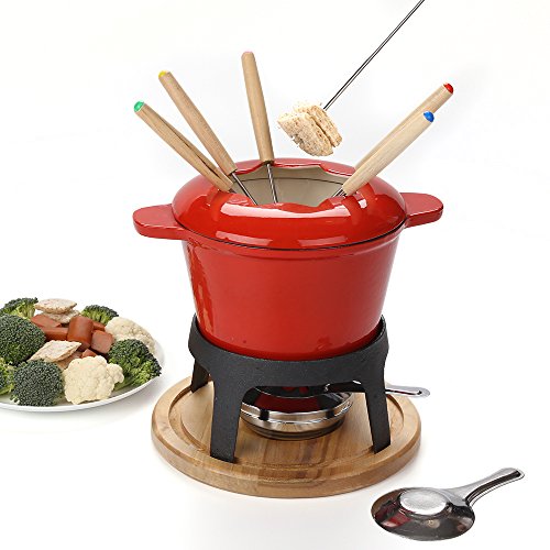 fondue set keramik cheese Gusseisen von 6 Gabeln /DIY fondue set chocolate - 2