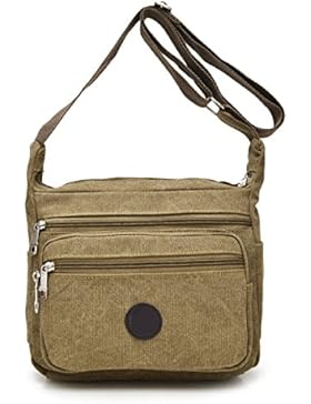 Männer Und Frauen Jahrgang Leinwand Schulter Aktentasche Messenger Tote Side Freizeit Tasche,A-26cm*9cm*23cm