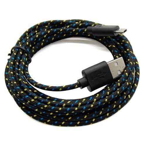brosuper 2 m Micro USB Ladekabel Candy Farbe Woven Nylon USB Kabel für Android Smartphones Samsung Galaxy/Nexus/LG/Sony/HTC/Motorola, Kindle, PS4 Controller Datenkabel