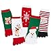 Produktbild Brownrolly 5pcs Weihnachtssocken, Cartoon Cute Cotton Fünf-Finger-Socken für Mädchen und Frauen