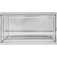 ANMOO Acrylic Display Case Clear Display Storage Box with Sliding Door Dustproof Protection Storage & Organizing Countertop Cube for Collectibles, Miniature Figurines (Medium, 27x14x16cm)