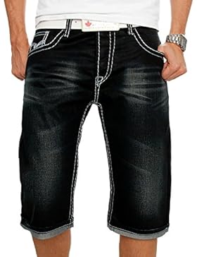 Rock Creek Herren Bermuda Jeans Hose dicke Nähte Herrenshorts RC-2076