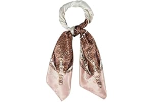 LIU JO JEANS Liu Jo apaszka w cętki z metalowymi elementami 2F4090 T0300 kolor 92434 Fuksja