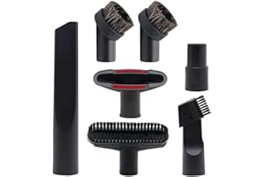 BUZIFU 7 Stück Staubsauger Düsen Set 32-35 mm Staubsauger Aufsatz Universal Staubsaugeraufsätze Polsterdüse Matratzendüse Fugendüse Kompatibel mit Kärcher/Miele/Siemens/AEG/Bosch/Panasonic/Philips