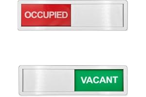 AXBEEAX Vacant/Occupied Sign, 2PCS Sliding Door Sign Toilet Signs for Door, Magnet Waterproof Privacy Sign Bedroom Door Signs for Study Conference Offices Supplies